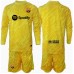 Maillot de foot Barcelona Gardien Domicile vêtements enfant 2024-25 Manches Longues (+ pantalon court)